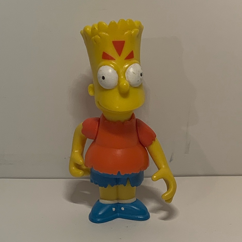 🛹 4/$75 VINTAGE 2000 THE SIMPSONS BART SIMPSON KAMP KRUSTY ACTION FIGURE 🛹